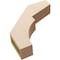Ekena Millwork 3-inch W x 14-inch D x 14-inch H Monterey Rough Cedar Woodgrain TimberThane Knee Brace, Primed BRCUR03X14X14MONRCPR - alternate 5